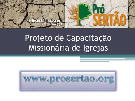 Projeto de Capacitação Missionária de Igrejas
