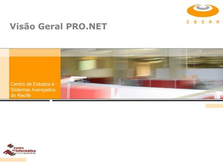 Visão Geral PRO.NET.