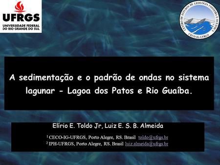 Elírio E. Toldo Jr, Luiz E. S. B. Almeida