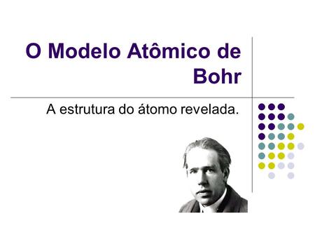 O Modelo Atômico de Bohr