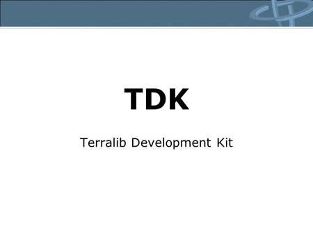 Terralib Development Kit