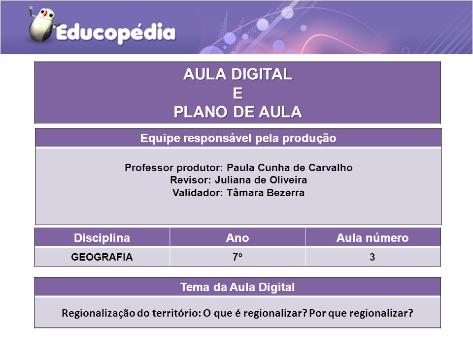 Divisão Internacional e Territorial do Trabalho - Planos de aula - 7°ano -  Geografia