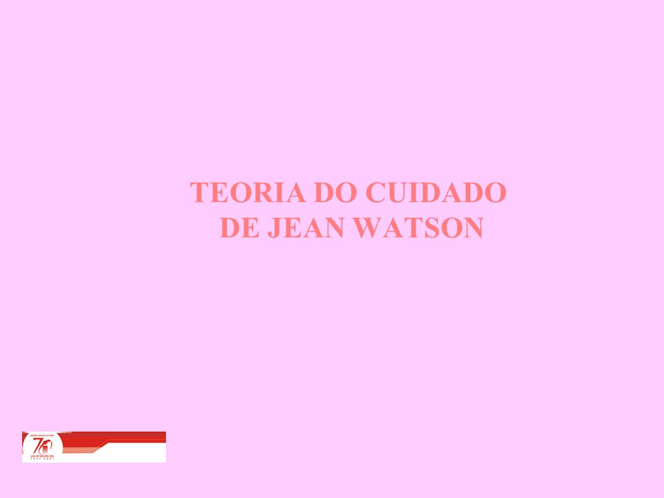 TEORIA DO CUIDADO DE JEAN WATSON - ppt video online carregar