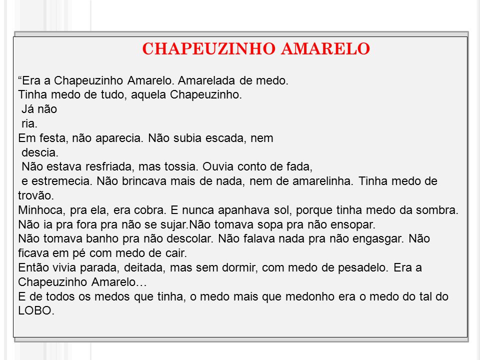 Tu Tens um Medo. - ppt carregar
