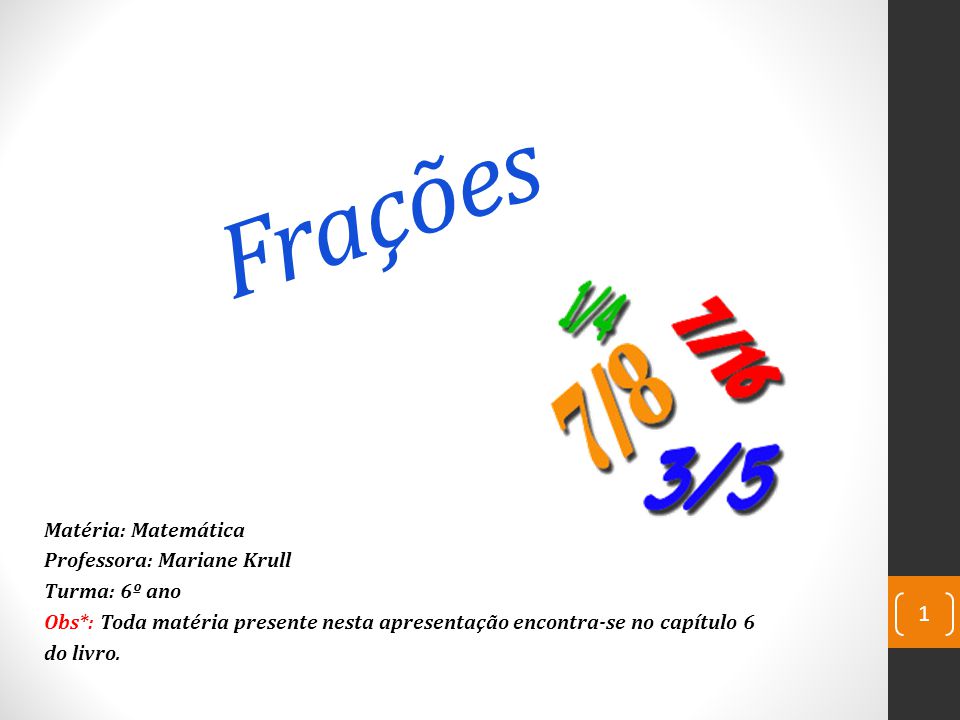 6º ANO - MATEMÁTICA - FRAÇÕES