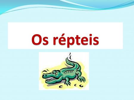Significado do nome A classe Reptilia (do latim reptum = rastejar)