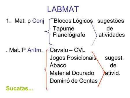 LABMAT Mat. p Conj Blocos Lógicos sugestões