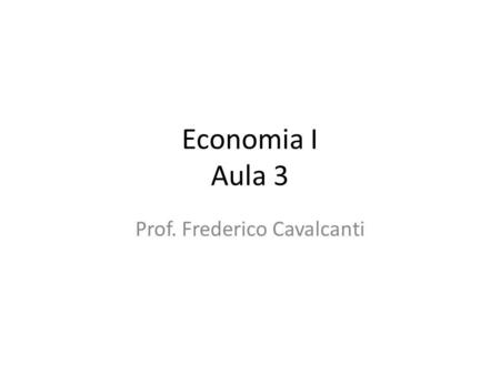 Prof. Frederico Cavalcanti
