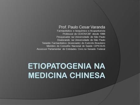Etiopatogenia na Medicina chinesa