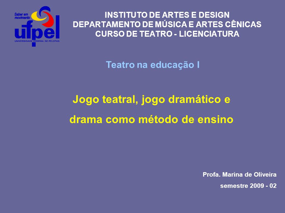 O que é Jogo teatral e Jogo dramático? 