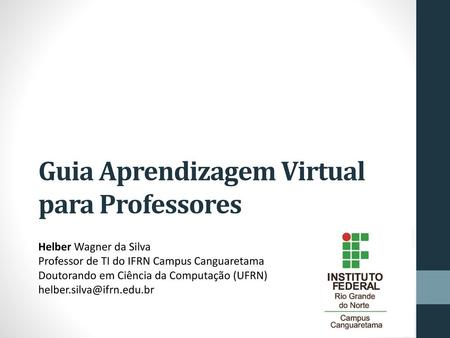 Guia Aprendizagem Virtual para Professores