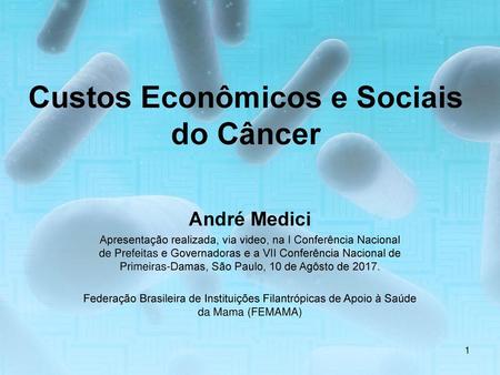 Custos Econômicos e Sociais do Câncer