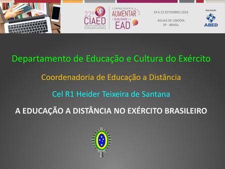 A EDUCAÇÃO A DISTÂNCIA NO EXÉRCITO BRASILEIRO