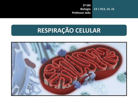2º EM Biologia Professor João C4 | H13, 14, 15 RESPIRAÇÃO CELULAR.