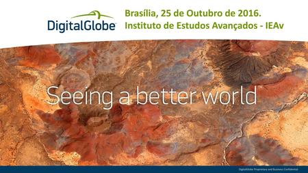 Brasília, 25 de Outubro de Instituto de Estudos Avançados - IEAv