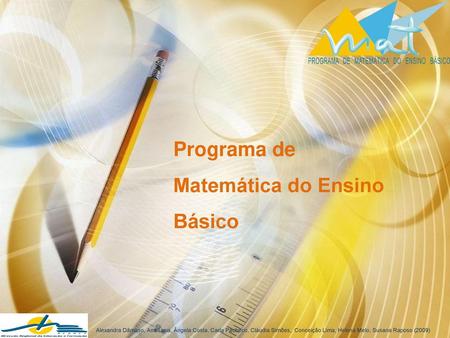 Programa de Matemática do Ensino Básico