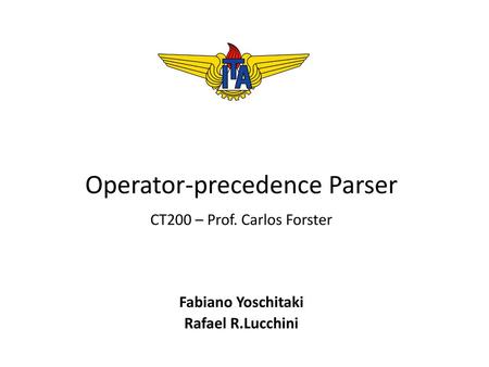 Operator-precedence Parser