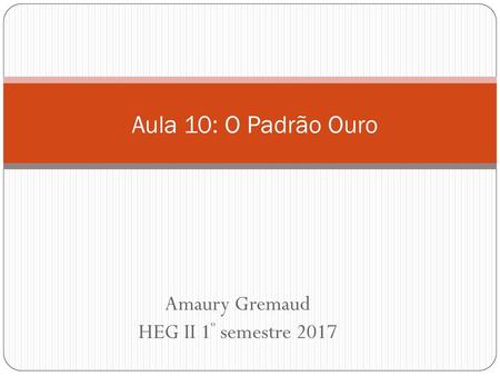 Amaury Gremaud HEG II 1º semestre 2017