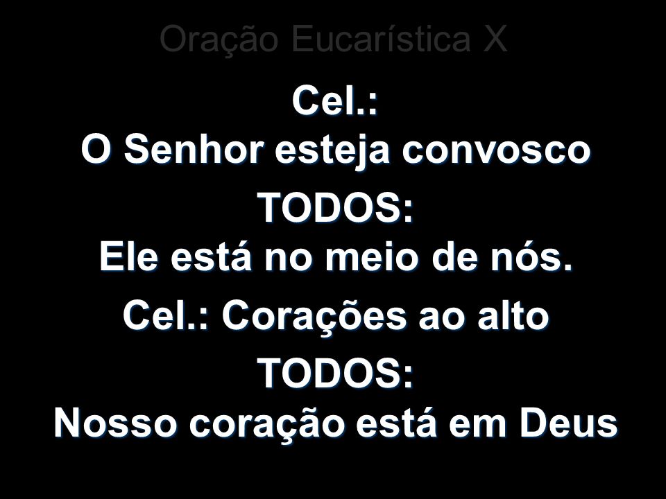 O Senhor esteja convosco. Ele está no meio de nós. - ppt carregar