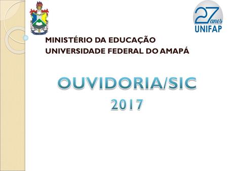 MINISTÉRIO DA EDUCAÇÃO UNIVERSIDADE FEDERAL DO AMAPÁ