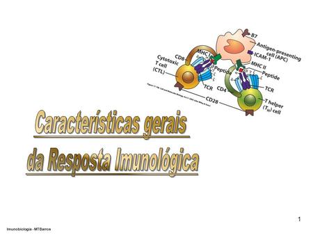 Características gerais da Resposta Imunológica