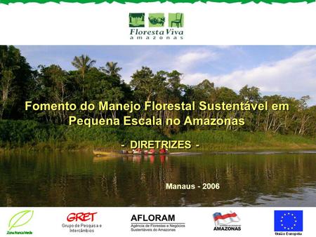 Fomento do Manejo Florestal Sustentável em Pequena Escala no Amazonas - DIRETRIZES - Manaus - 2006.