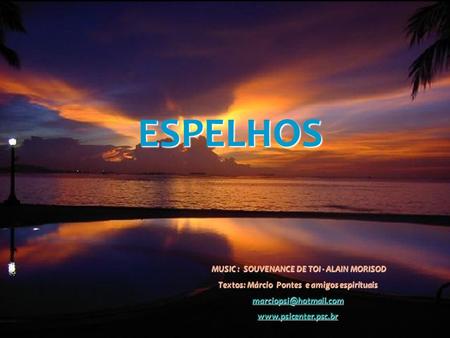 ESPELHOS MUSIC : SOUVENANCE DE TOI - ALAIN MORISOD