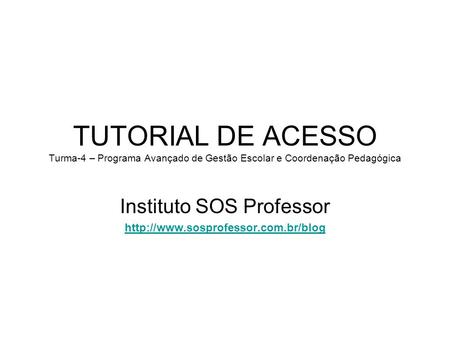 Instituto SOS Professor