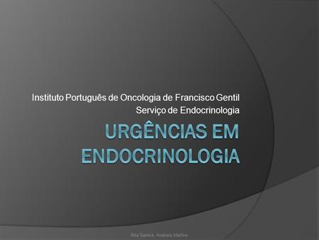 Urgências em Endocrinologia