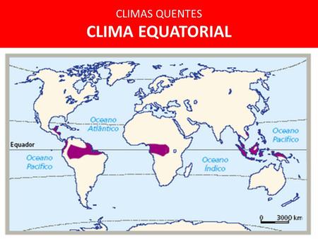 CLIMAS QUENTES CLIMA EQUATORIAL