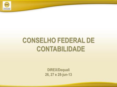 CONSELHO FEDERAL DE CONTABILIDADE