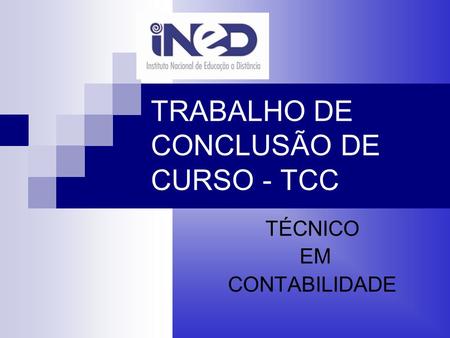 TRABALHO DE CONCLUSÃO DE CURSO - TCC