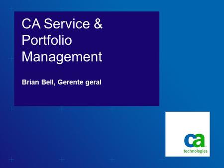 CA Service & Portfolio Management