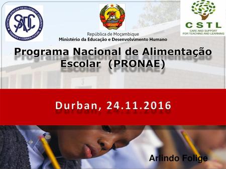 Programa Nacional de Alimentação Escolar (PRONAE)