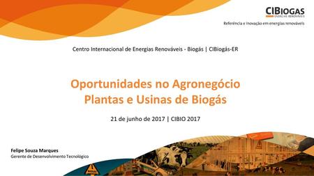 Oportunidades no Agronegócio Plantas e Usinas de Biogás