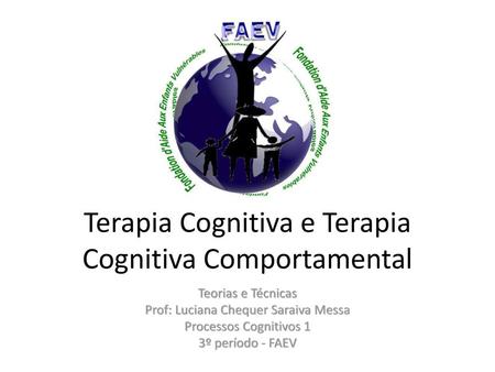 Terapia Cognitiva e Terapia Cognitiva Comportamental