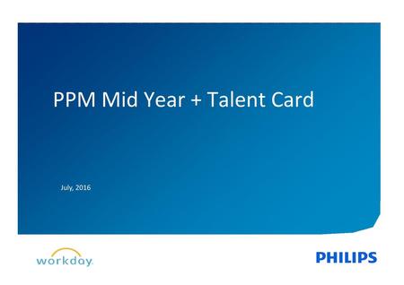PPM Mid Year + Talent Card