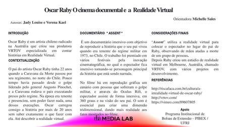 Oscar Raby O cinema documental e a Realidade Virtual