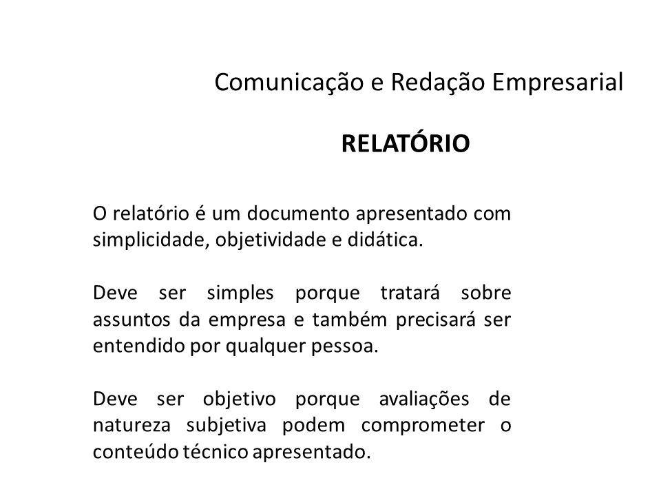 Exemplo de relatorio empresarial