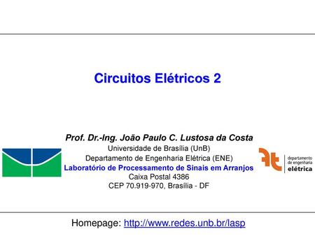 Circuitos Elétricos 2 Homepage: