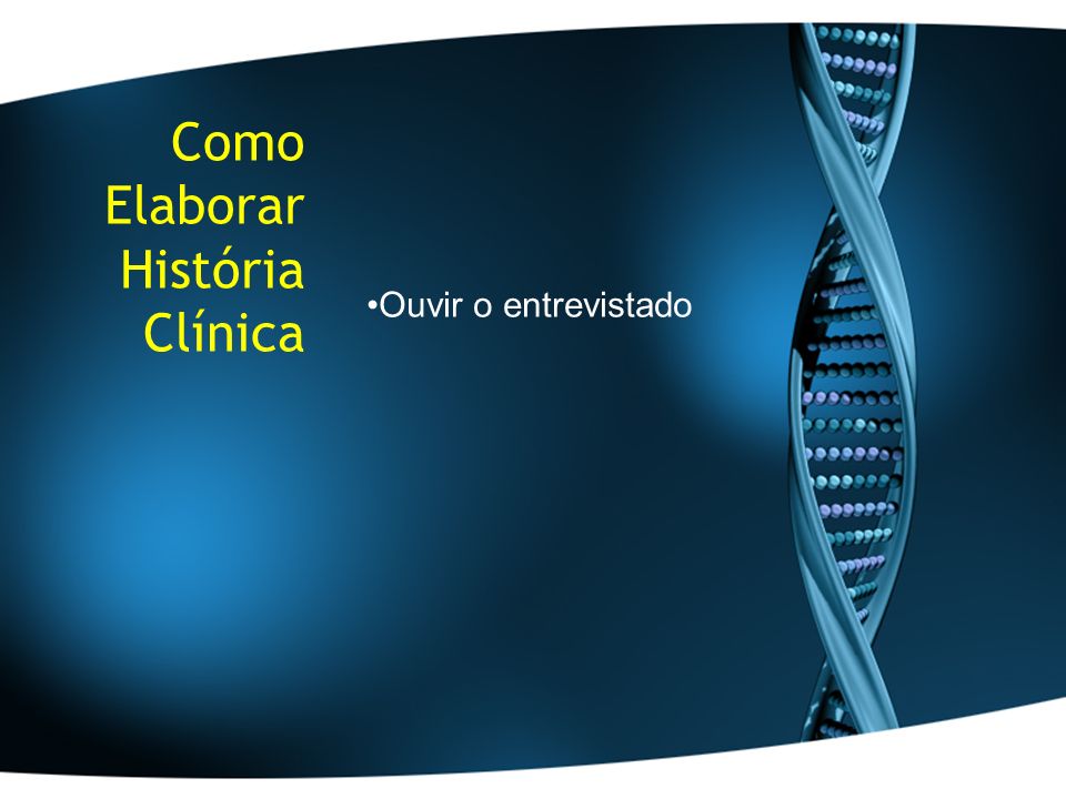 Composição da Historia Clínica - ppt carregar