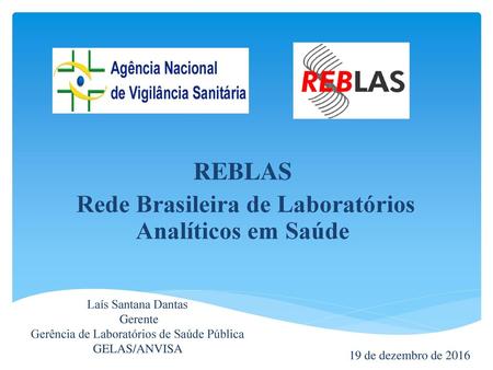 REBLAS Rede Brasileira de Laboratórios Analíticos em Saúde