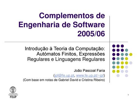 Complementos de Engenharia de Software 2005/06
