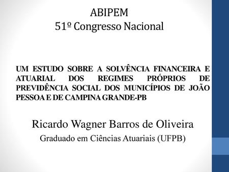 ABIPEM 51º Congresso Nacional