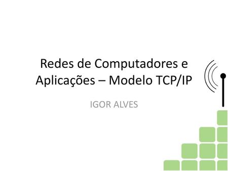 Redes de Computadores e Aplicações – Modelo TCP/IP