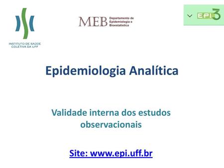 Epidemiologia Analítica