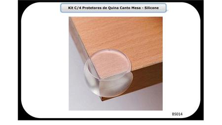 Kit C/4 Protetores de Quina Canto Mesa - Silicone
