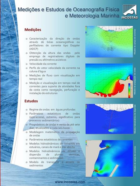 Medições e Estudos de Oceanografia Física e Meteorologia Marinha
