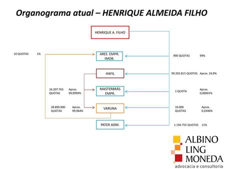 Organograma atual – HENRIQUE ALMEIDA FILHO