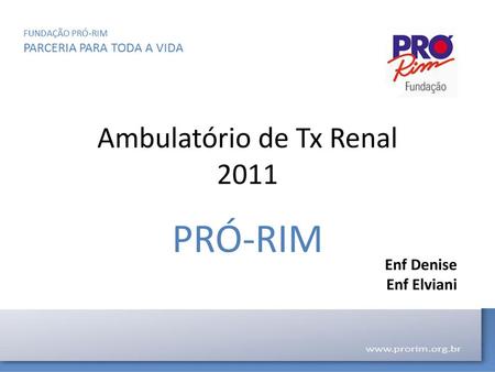 Ambulatório de Tx Renal 2011